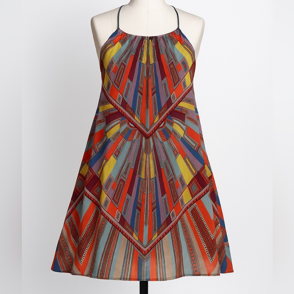 Alexis Multicolor Geometric Print Mini Dress